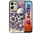 Coque pour Redmi 17 et 17C 4G 5G tete de mort pastel