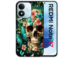 Coque pour Redmi Note 17 et PRO 4G 5G Max tete de mort skull printemps