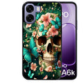 Coque pour Oppo A6 A6 A6K tete de mort skull printemps