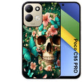 Coque pour POCO C95 PRO tete de mort skull printemps