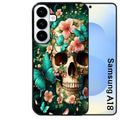 Coque pour Galaxy A08 A18 A28 A38 A58 tete de mort skull printemps