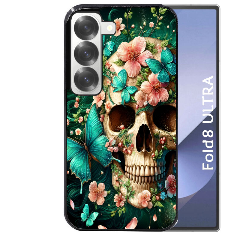 Coque pour Z Fold 8 / ULTRA tete de mort skull printemps