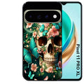 Coque pour Pixel 10 / 11 / PRO / XL tete de mort skull printemps