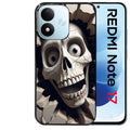 Coque pour Redmi Note 17 et PRO 4G 5G Max mort squelette smile