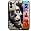 Coque pour Redmi 17 et 17C 4G 5G mort squelette smile