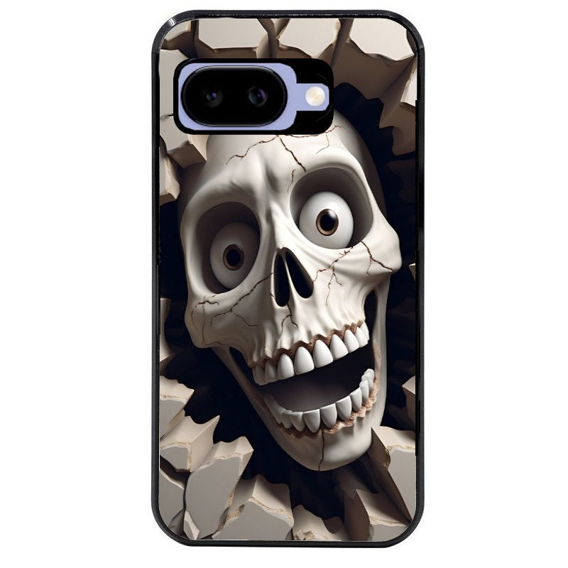 Coque pour Pixel 8A 9A 10A mort squelette smile