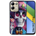 Coque pour POCO C95 PRO tete de mort tag