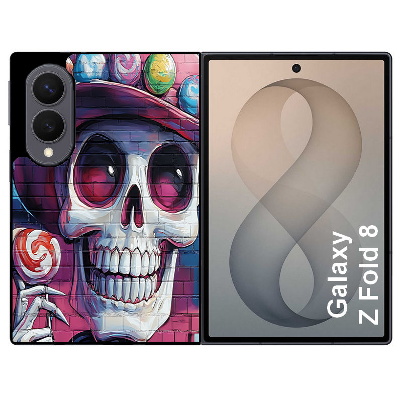 Coque pour Z FOLD 8 tete de mort tag