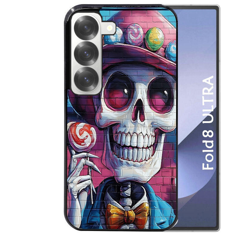 Coque pour Z FOLD 8 ULTRA tete de mort tag