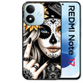 Coque pour Redmi Note 17 et PRO 4G 5G Max tete de mort tatoo