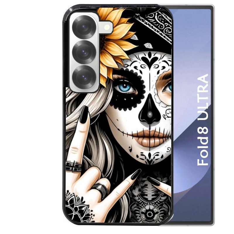Coque pour Z FOLD 8 ULTRA tete de mort tatoo
