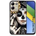 Coque pour POCO C95 PRO tete de mort tatoo
