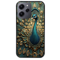 Coque noire taperso pour Redmi 12 4G et 5G avec motif paon bijoux protection antichoc personnalisée