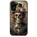 Coque noire taperso pour OnePlus Nord CE5 avec motif tete de mort chapeau protection antichoc personnalisée