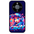 Coque noire taperso pour Magic 8 LITE et PRO avec motif anime crazy protection antichoc personnalisée