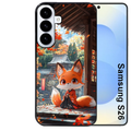 Coque noire taperso pour galaxy S26 et PLUS ULTRA FE avec motif renard et fox anime protection antichoc personnalisée