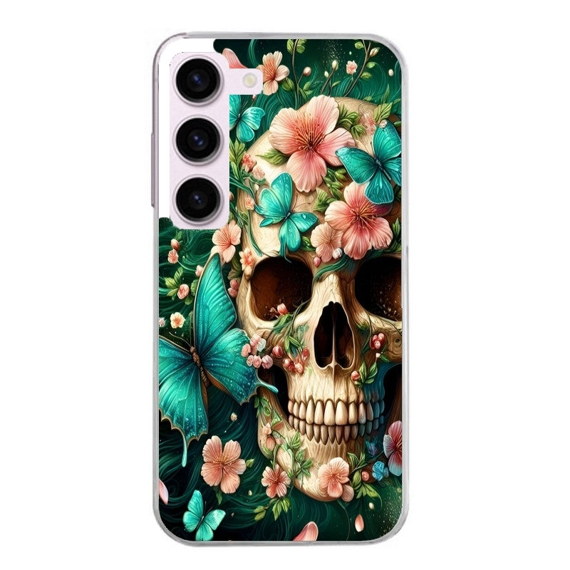Coque taperso pour Galaxy A13 4G et 5G A23 A53 avec motif tete de mort skull printemps protection antichoc personnalisée