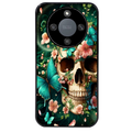 Coque noire taperso pour Magic 5 6 LITE et PRO avec motif tete de mort skull printemps protection antichoc personnalisée