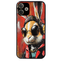Coque noire taperso pour OPPO A5 PRO 4G et 5G avec motif lapin tag protection antichoc personnalisée