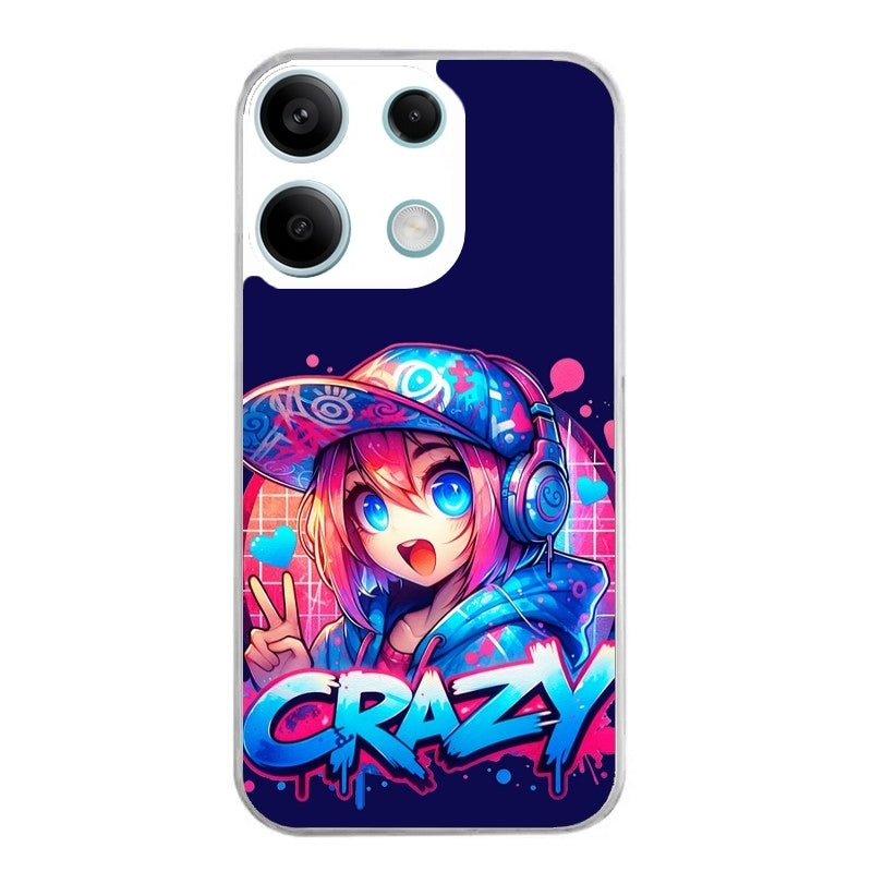 Coque taperso pour POCO M6 PRO 4G avec motif anime crazy protection antichoc personnalisée