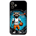 Coque noire taperso pour OPPO A5 PRO 4G et 5G avec motif basket racoon protection antichoc personnalisée