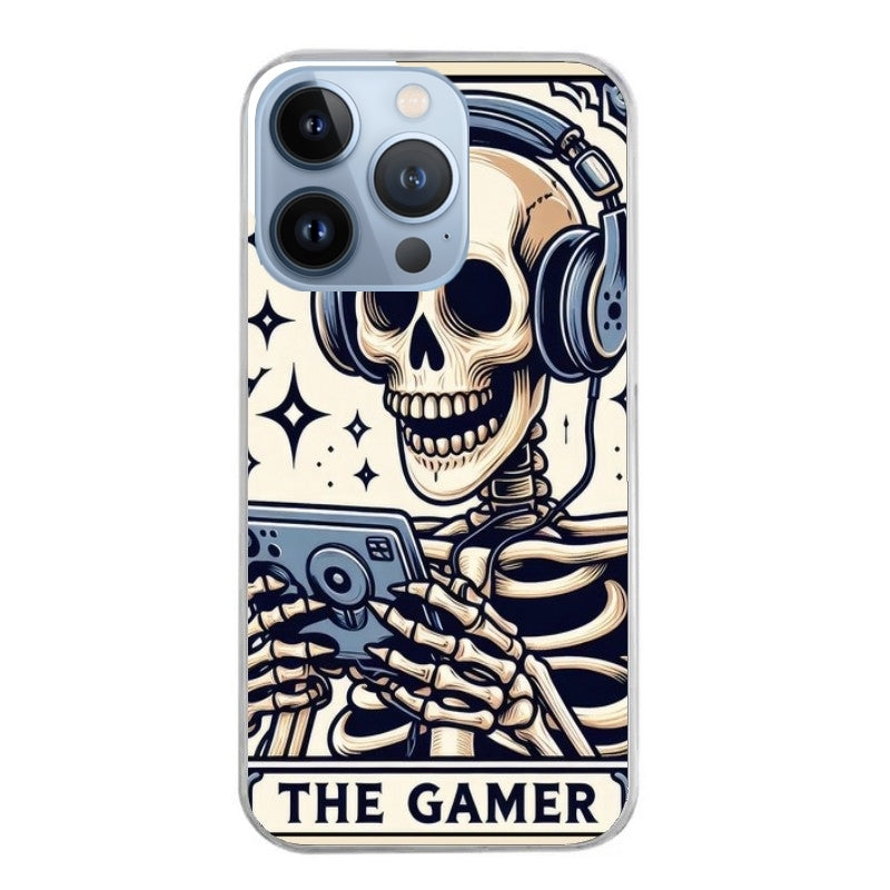 Coque taperso pour Iphone 12 et PRO MINI PRO MAX avec motif mort gamer protection antichoc personnalisée