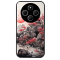 Coque noire taperso pour POCO C75 avec motif japan et temple protection antichoc personnalisée