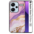 Coque noire taperso pour Redmi Note 13 PRO PLUS 5G avec motif marbre violet protection antichoc personnalisée