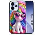 Coque noire taperso pour OPPO Reno 15 et F FS 5G avec motif licorne pop art protection antichoc personnalisée