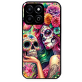 Coque noire taperso pour Honor 70 LITE 90 et LITE avec motif tete de mort calavera skull protection antichoc personnalisée