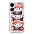 Coque taperso pour POCO C65 4G avec motif sushi kawai anime protection antichoc personnalisée
