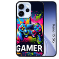 Coque noire taperso pour OPPO Reno 15 et F FS 5G avec motif gamer protection antichoc personnalisée