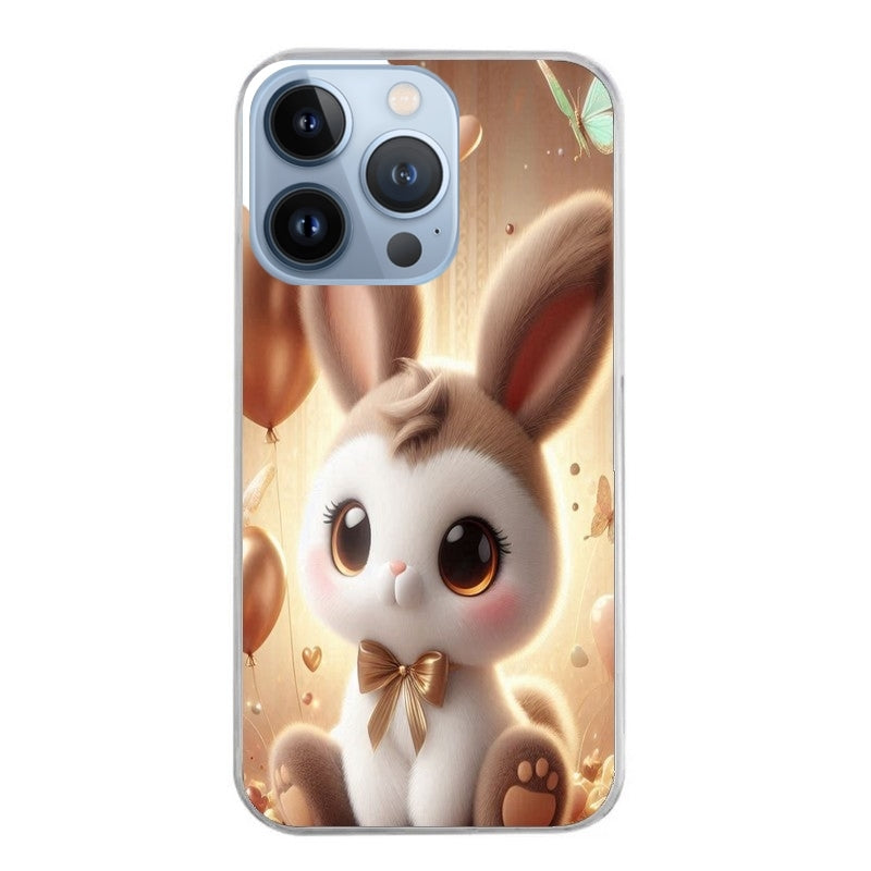 Coque taperso pour Iphone 12 et PRO MINI PRO MAX avec motif lapin ballon protection antichoc personnalisée