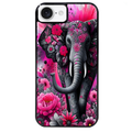 Coque noire taperso pour Iphone 17 17E AIR MAX PRO avec motif elephant et fleurs protection antichoc personnalisée