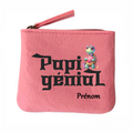 Porte monnaie personnalisé papi génial en feutrine en feutrine