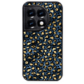 Coque noire taperso pour OnePlus 11 et 12 avec motif leopard bleu protection antichoc personnalisée
