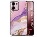 Coque noire taperso pour OPPO A6 PRO 4G et 5G avec motif marbre violet protection antichoc personnalisée