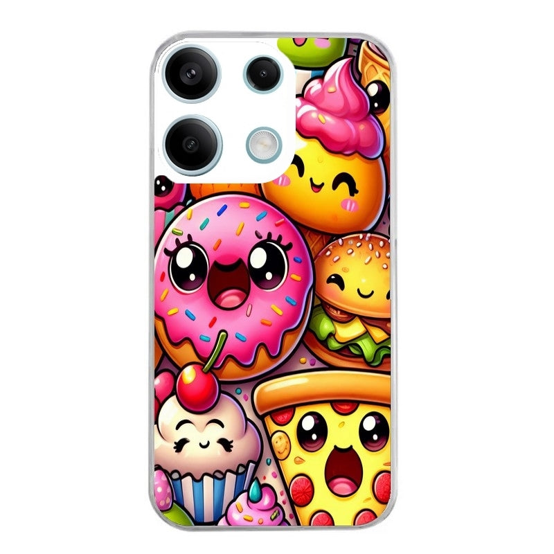 Coque taperso pour POCO M6 PRO 4G avec motif anime donut kawaii protection antichoc personnalisée