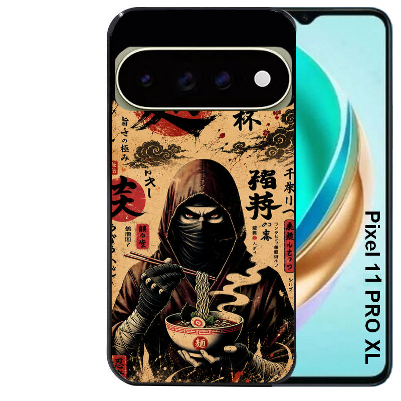 Coque pour Pixel 10 / 11 / PRO / XL ninja ramen