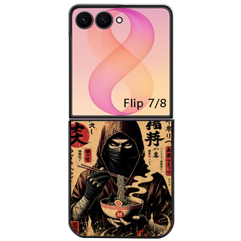 Coque pour Z FLIP 6 7 8 ninja ramen