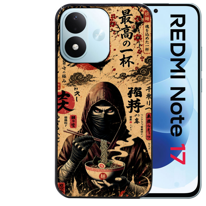 Coque pour Redmi Note 17 et PRO 4G 5G Max ninja ramen