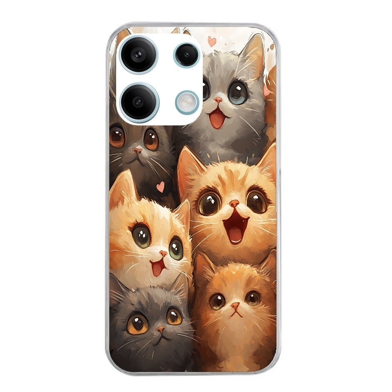 Coque taperso pour POCO X6 5G avec motif chat smile protection antichoc personnalisée