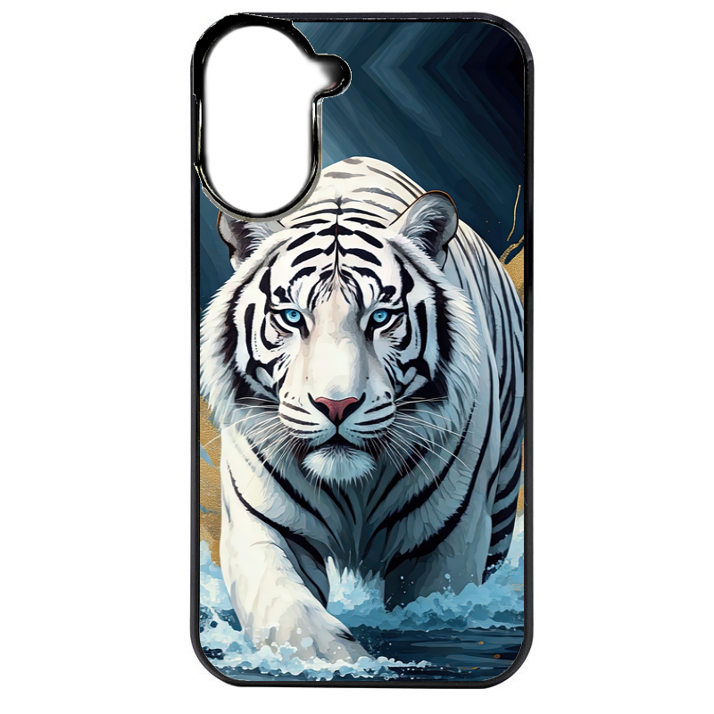 Coque noire taperso pour Redmi A5 4G avec motif tigre polaire protection antichoc personnalisée