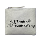 Chaussettes paillettes argent motif mamie formidable