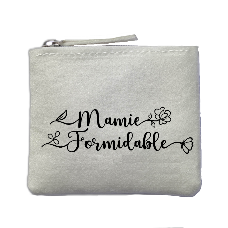 Chaussettes paillettes argent motif mamie formidable