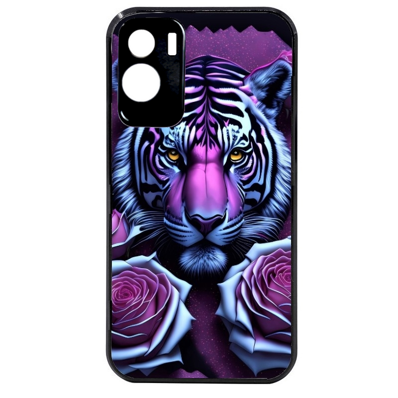 Coque noire taperso pour Honor 70 LITE 90 et LITE avec motif tigre uv style manga protection antichoc personnalisée