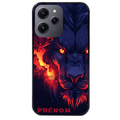 Coque noire taperso pour Redmi 12 4G et 5G avec motif lion anime protection antichoc personnalisée
