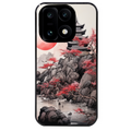 Coque noire taperso pour OnePlus 15 avec motif japan et temple protection antichoc personnalisée