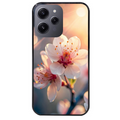 Coque noire taperso pour Redmi 12 4G et 5G avec motif fleur de cerisier protection antichoc personnalisée