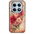 Coque noire taperso pour POCO M8 5G et PRO 5G avec motif coeur et fleur personnalisee protection antichoc personnalisée